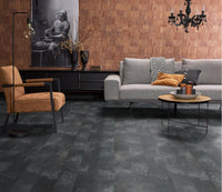 Floorlife Carrelage stratifié Madison Square Aqua Dark Grey 6394 - Aspect pierre naturelle 60.4 x 28 cm