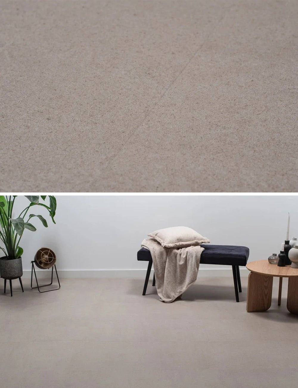 Floer Betonlook Greige Tegel PVC MEGAMAT FLR - 3612 - Solza.nl