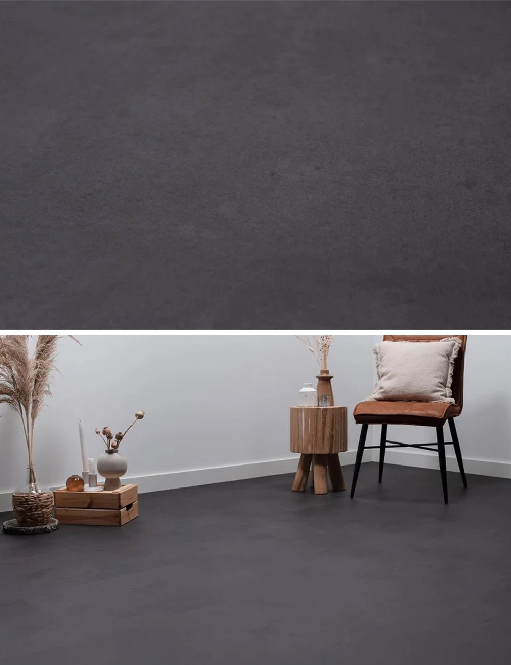 Floer Betonlook Zwart Tegel PVC MEGAMAT FLR - 3610 - Solza.nl