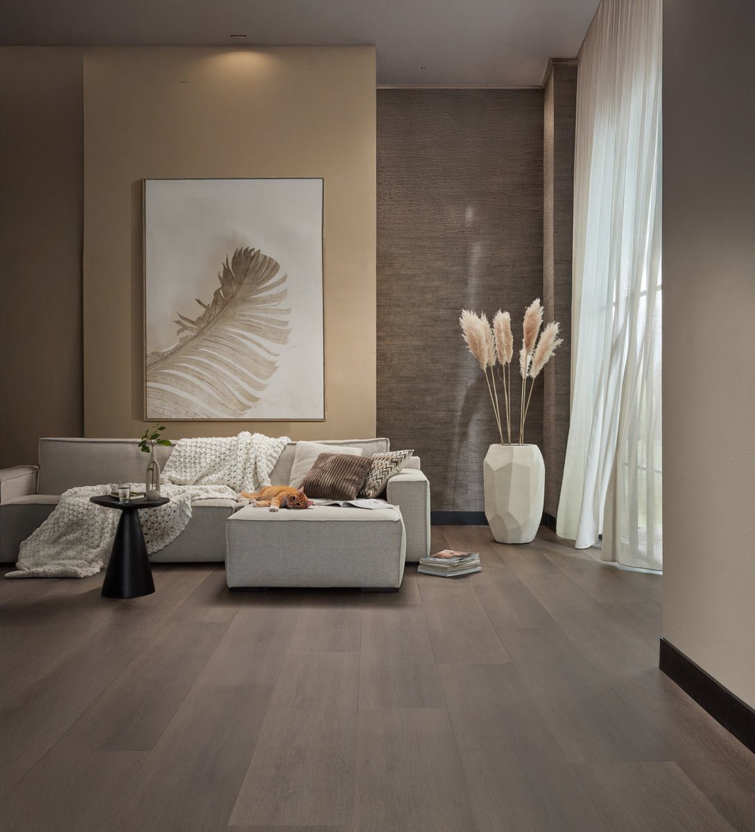 Floer Donkere Eik Landhuis Plak PVC FLR - 3237 - Solza.nl