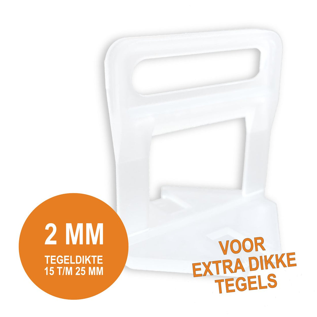 Fix Plus Levelling Clip 2 mm Lang (tegeldikte 15 t/m 25 mm) - Solza.nl