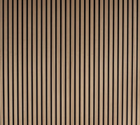 Panneaux muraux Floer Akupanel Light Brown Walnut - 240 x 60 cm - Panneaux acoustiques - Solza.nl