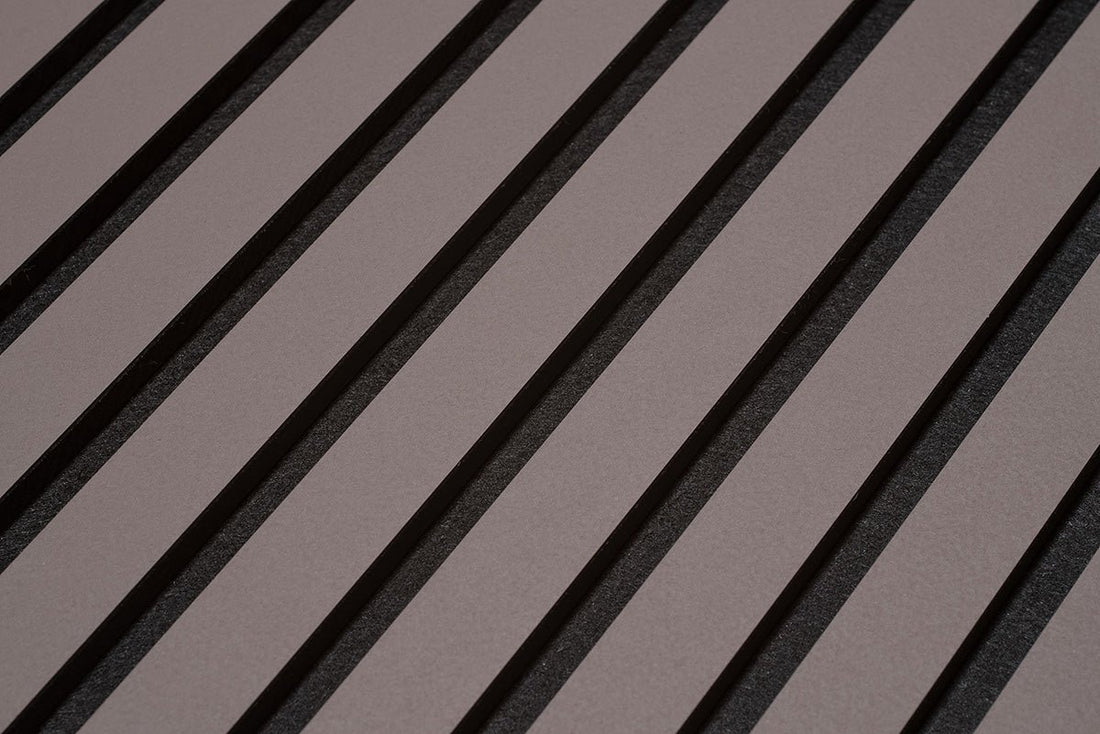 Floer Akupanel XL Panneaux muraux Lino Grey Brown 60 x 300 cm - Solza