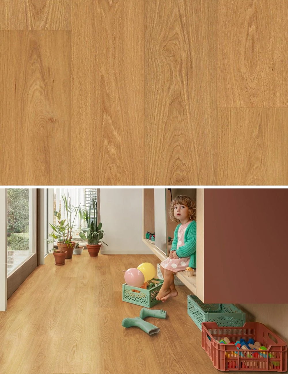 Floorify Long Plank Click PVC Honey F025 - Solza.fr