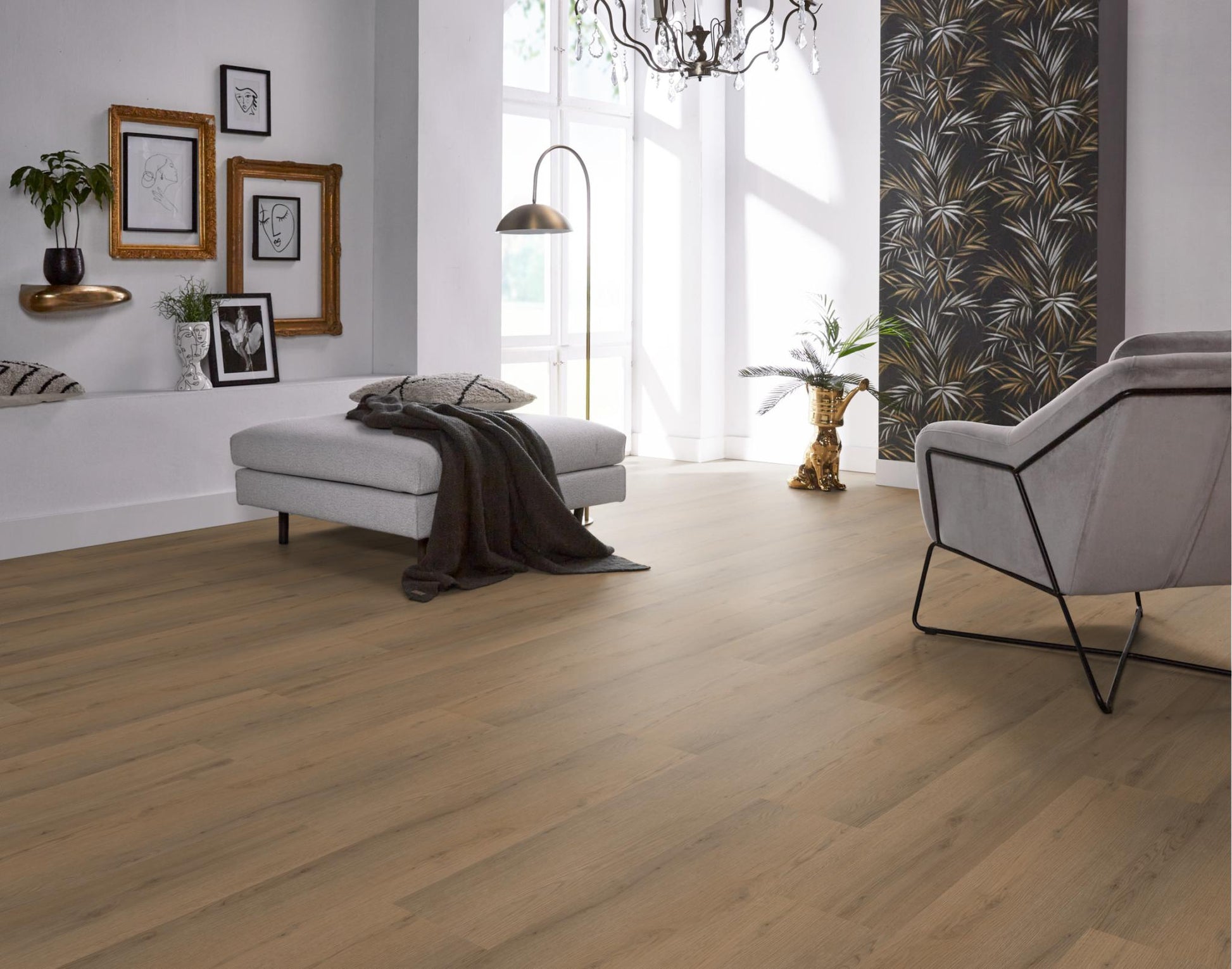 Floorlife Barnet Dark Oak 8511 Dryback PVC Straight Strips - Couleur chaude chêne foncé - Solza.fr