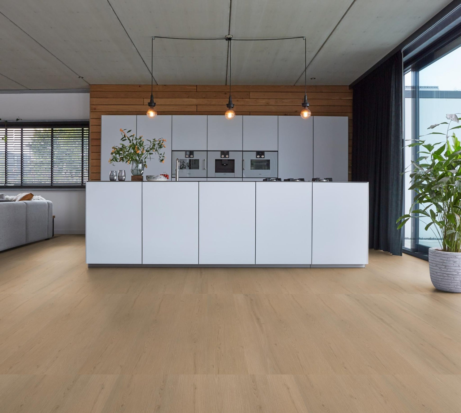 Floorlife Barnet Natural Oak 8513 Dryback PVC Straight Strips - Solza.fr