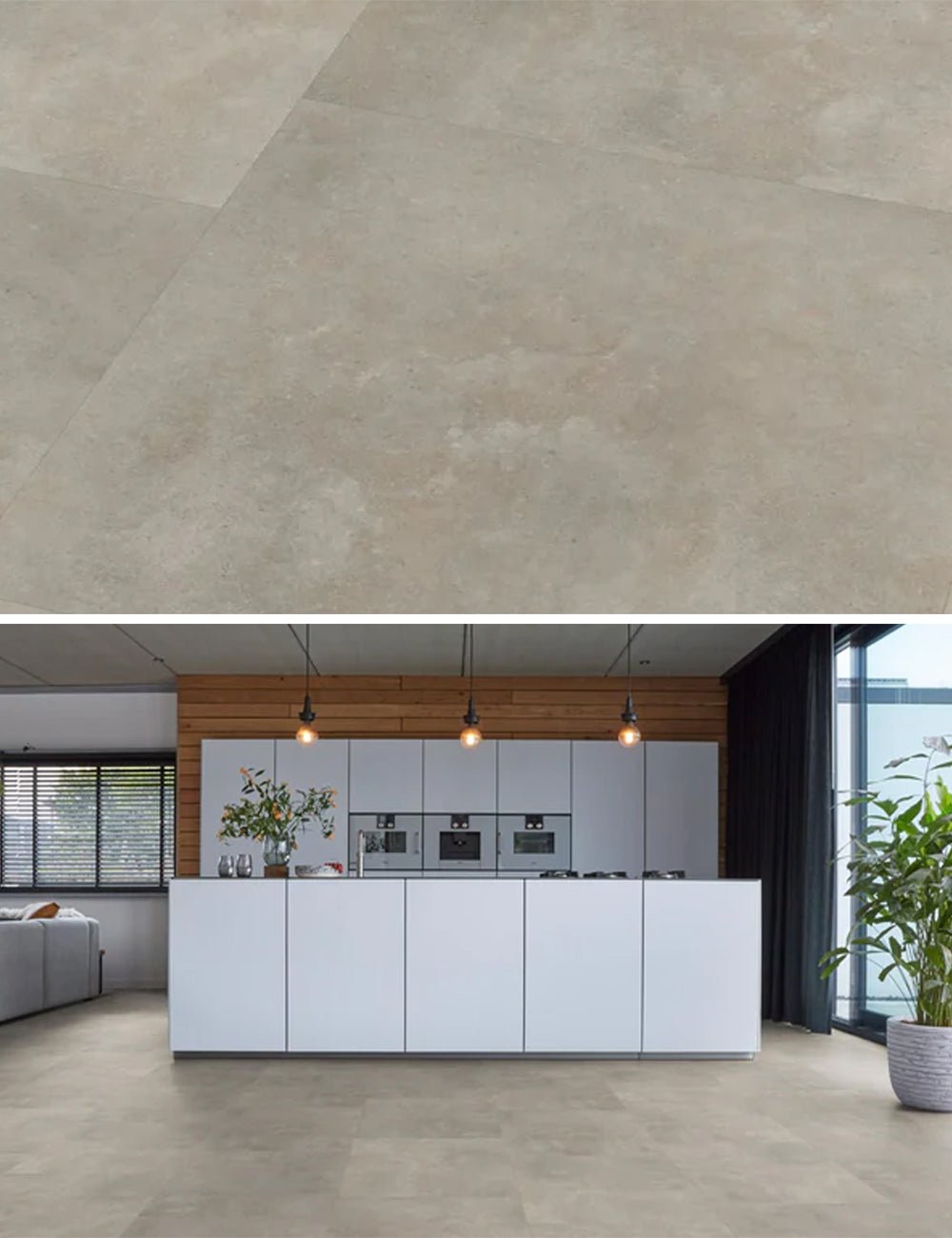Floorlife Click PVC Tegel Victoria XL Beige 6210 SRC - 81.2 x 40.6 cm - Solza.nl