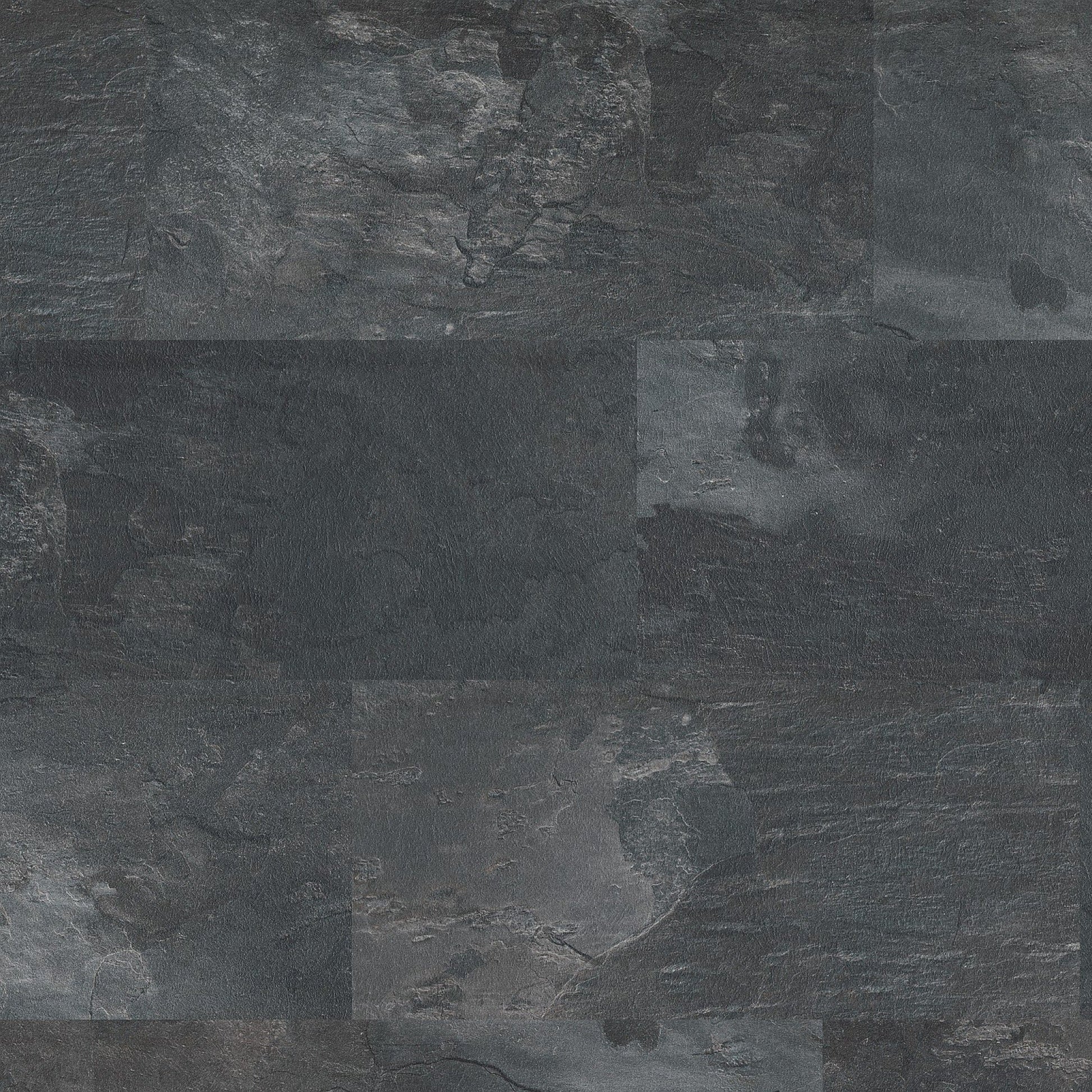 Floorlife Carrelage stratifié Madison Square Aqua Dark Grey 6394 - Aspect pierre naturelle 60.4 x 28 cm - Solza.fr