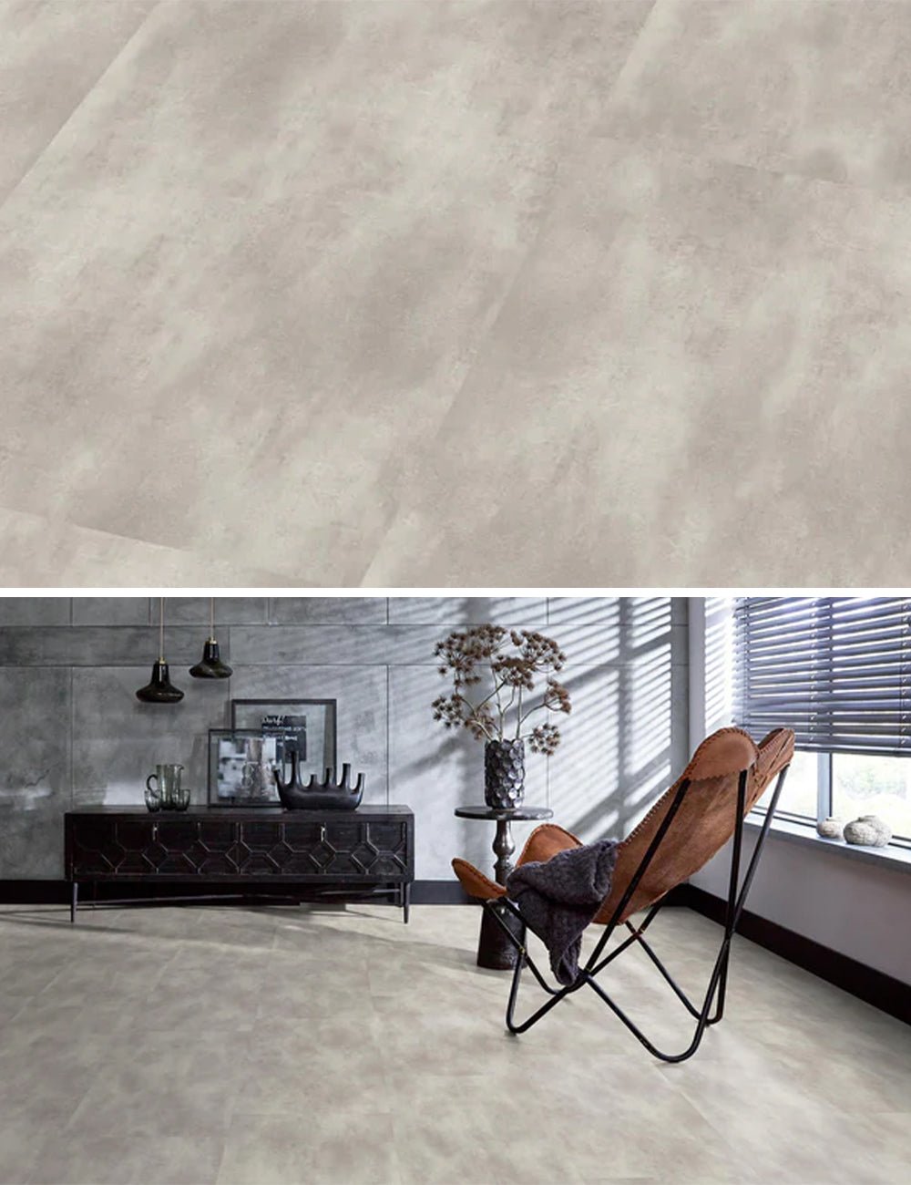 Floorlife The Rocks XL Off Grey 2116 Tile Dryback PVC - Solza.fr