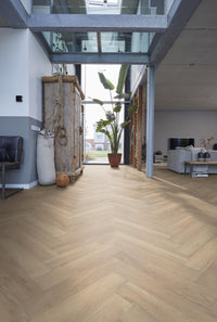 Floorlife Stratifié Herringbone Wood-look Bayside Oak light natural 3425 - Solza.fr