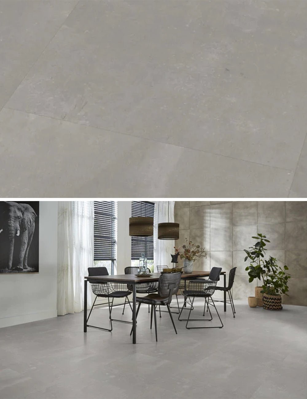 Floorlife Westminster Light Grey 5202 Tegel Dryback PVC - Solza.nl