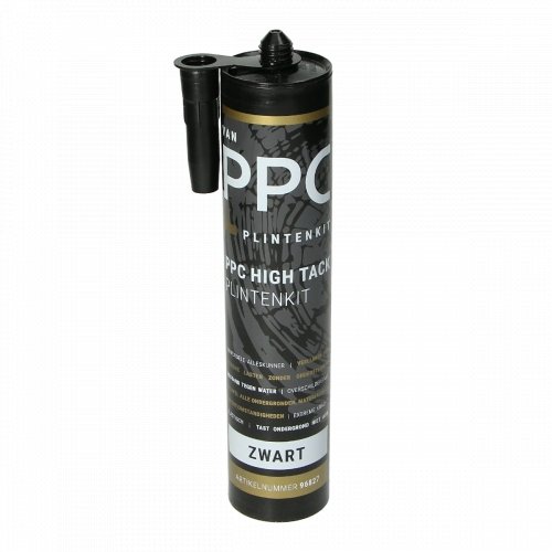 PPC Mastic de plinthe haute adhérence noir RAL 9005 290 ml - Solza