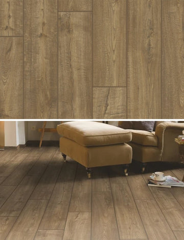 Quick-Step Impressive IM1850 - Geschraapte grijsbruine eik laminaat