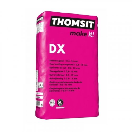 Thomsit DX masse d'égalisation 25 kg jusqu'à 15 mm (PVC/Parket)