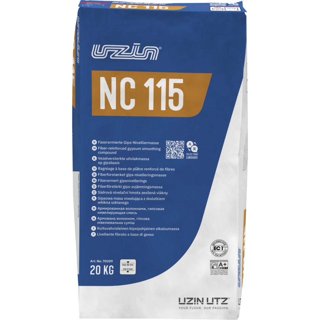 UZIN NC 115 Vezelversterkte gipsegalisatie 20 kg - Solza.nl