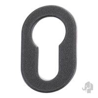 Rozet Ibiza Ovaal Gunmetal