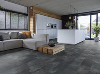 Floorlife Laminaat Tegel Madison Square Aqua Donkergrijs - Natuursteenlook 60.4 x 28 cm - 5022640419