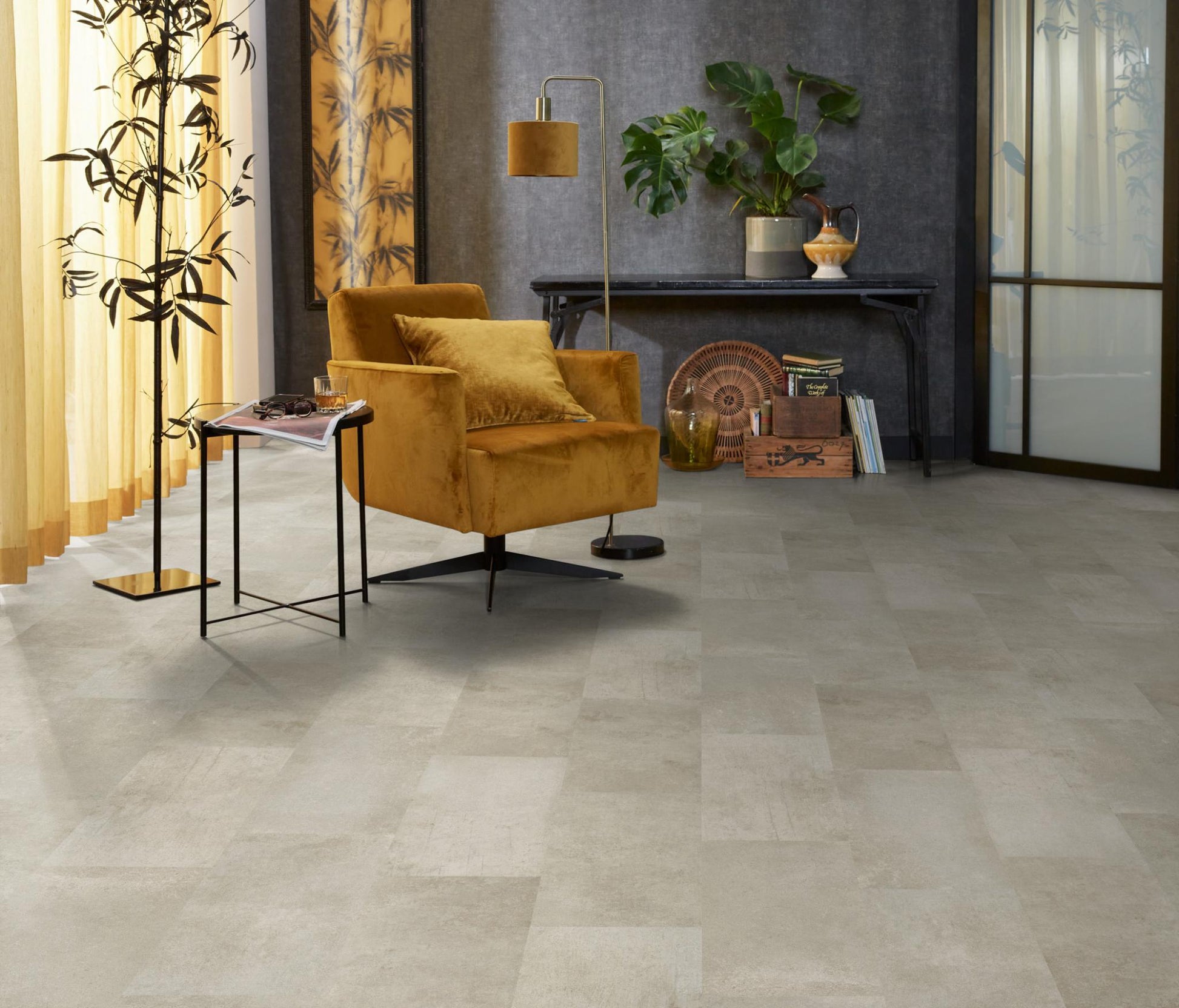 Floorlife Laminaat Vloertegel Madison Square Aqua Grijsbruin - Tegel 60.4 x 28 cm - 5022640619