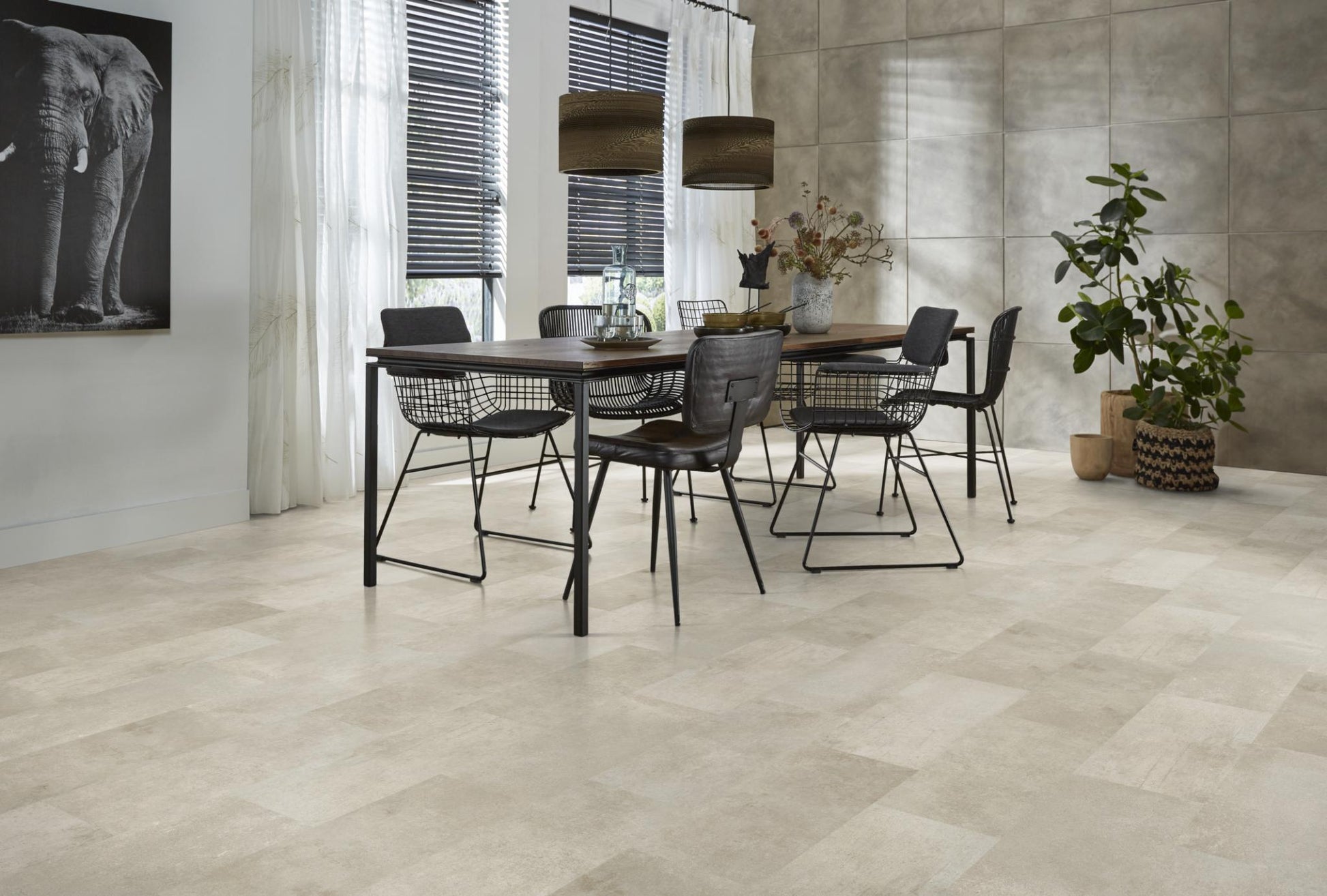 Floorlife Laminaat Vloertegel Madison Square Aqua Grijsbruin - Tegel 60.4 x 28 cm - 5022640619