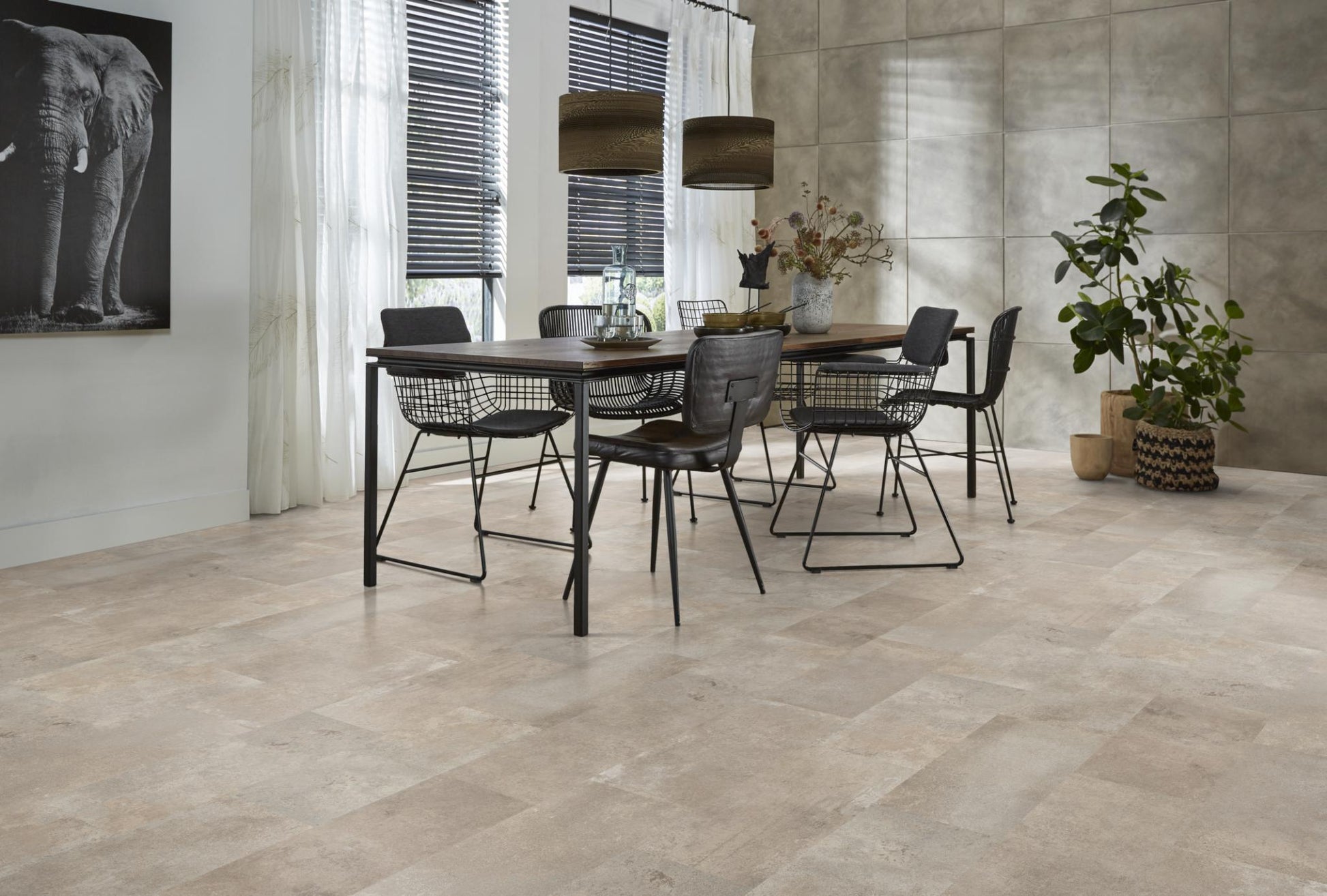 Floorlife Carrelage stratifié Madison Square Aqua Sand 6401