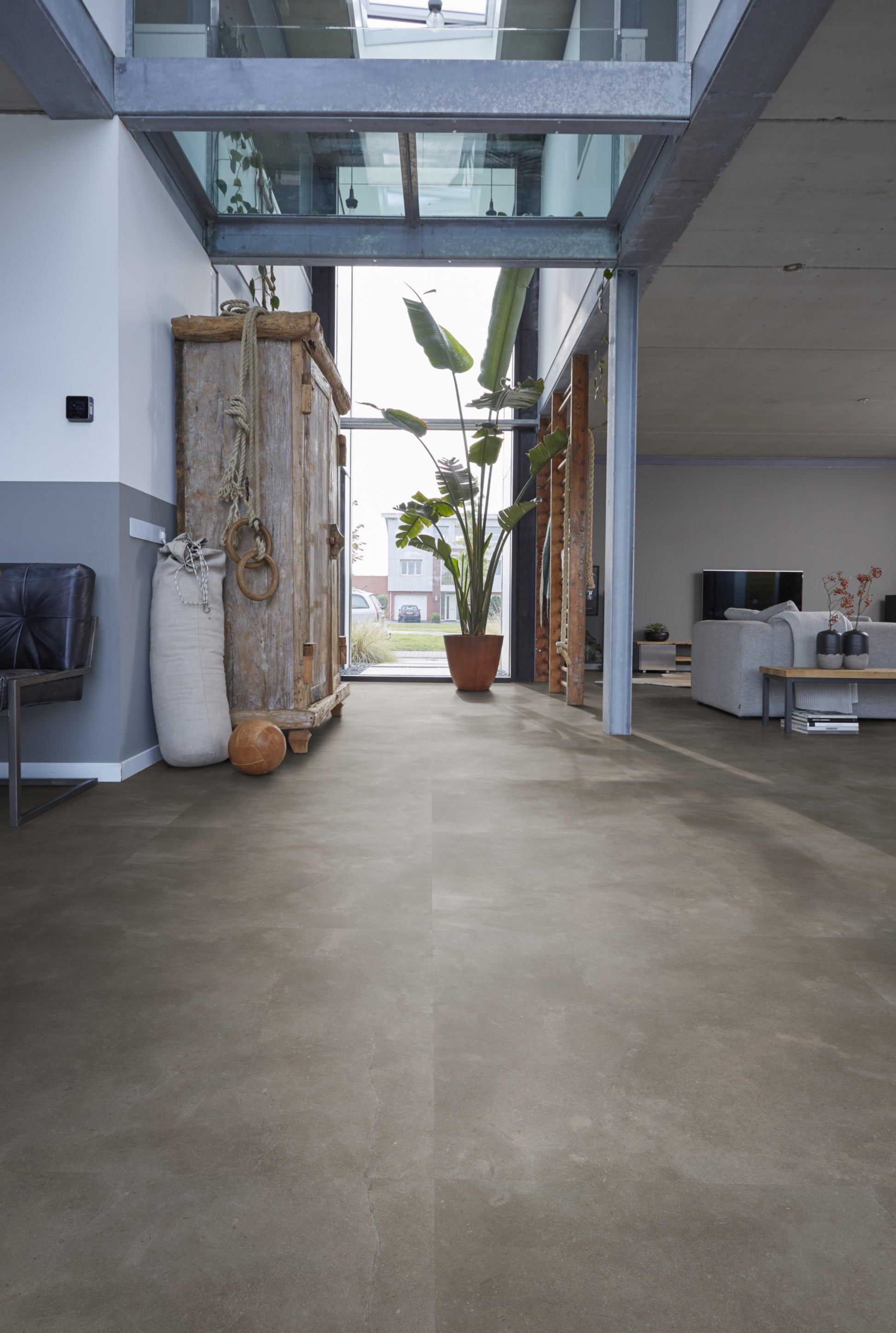 Floorlife Ealing XL Warm Grey 7210 Tegel Dryback PVC