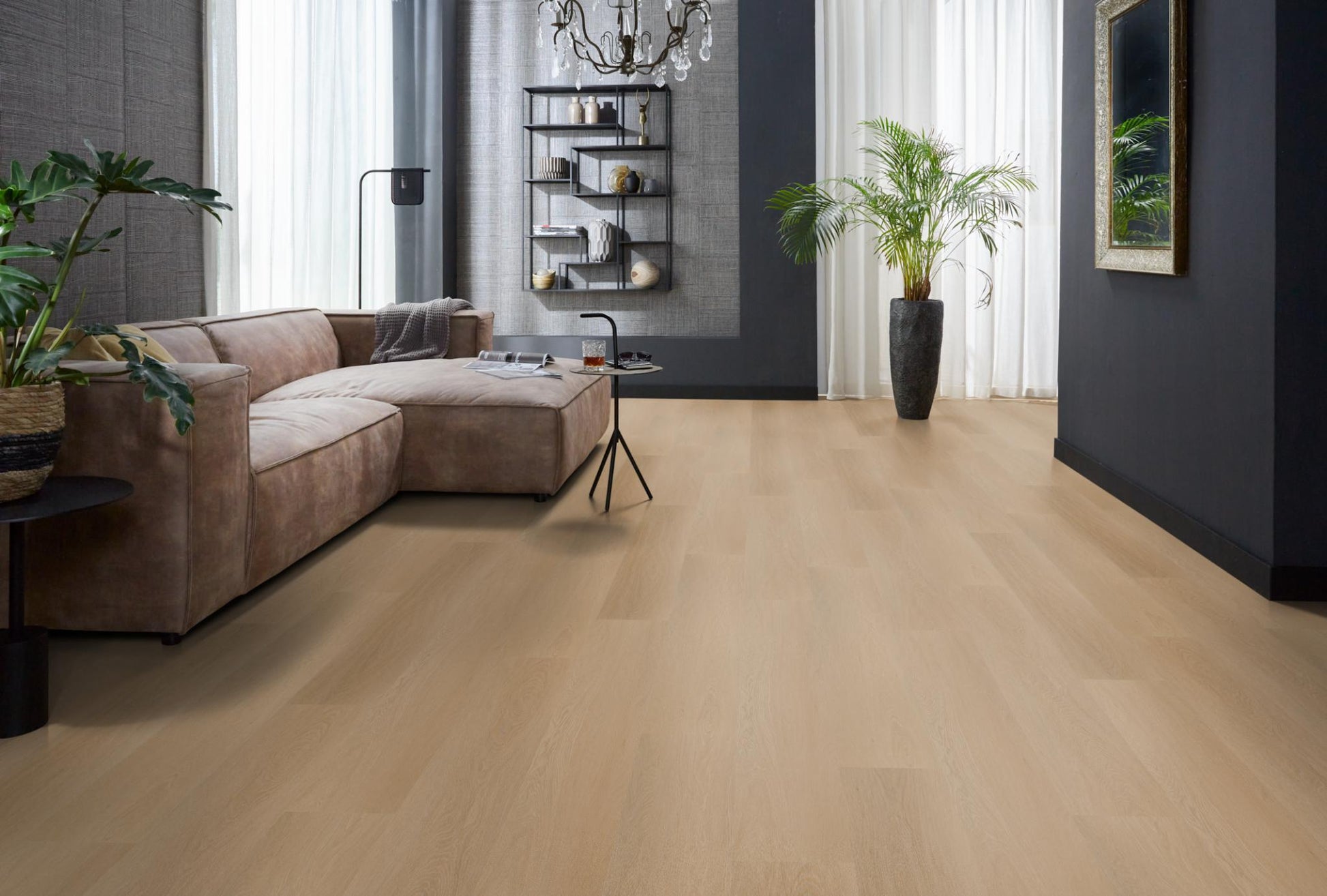 Floorlife Fulham Dark Oak 1611 Dryback PVC Rechte Stroken
