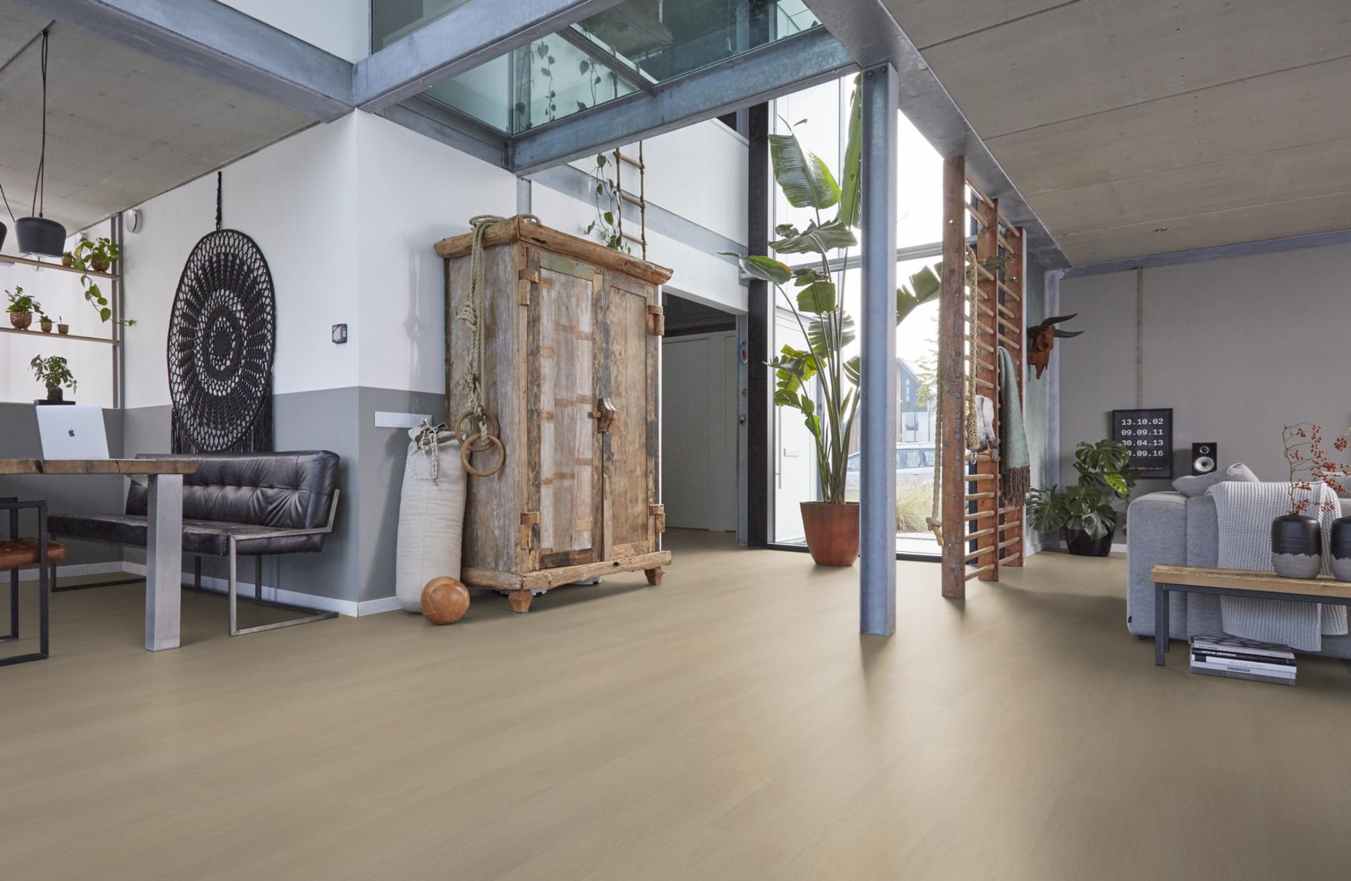Floorlife Fulham Beige 1613 Dryback PVC Rechte Stroken