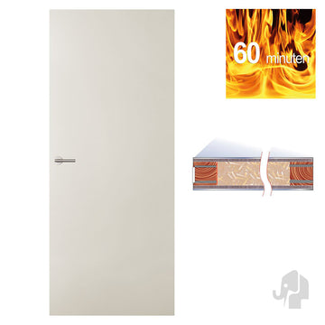 Austria Boarddeuren Brandwerend 60 Min. NEN6069 – Binnendeur Wit - Solza.nl