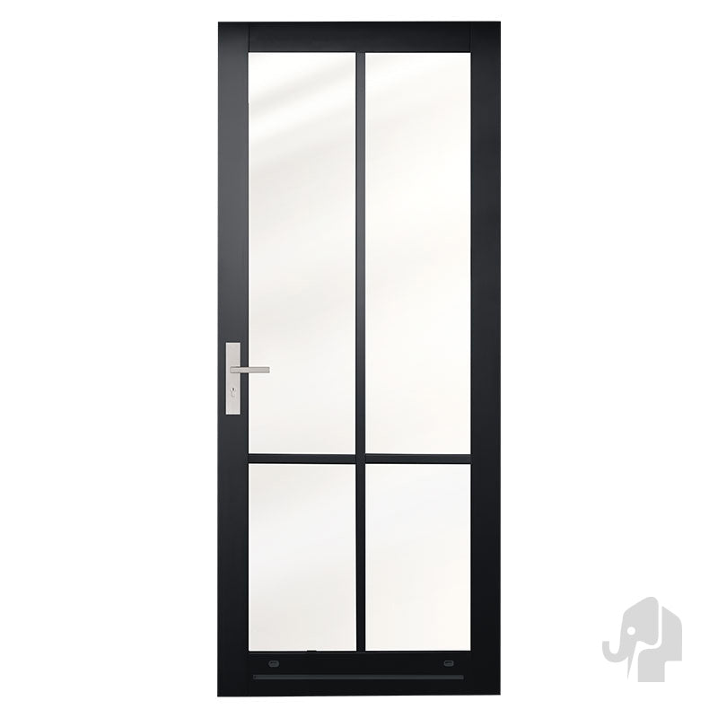 Austria Maatwerk Productie Balkondeur Nero Exteriore Brescia Incl. Gemonteerd HR++ Isolatieglas – Binnendeur - Solza.nl