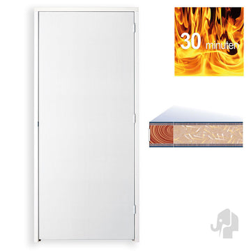 Austria DKC Brandwerend Sapeli 30 Min. 67x114mm – Binnendeur Wit - Solza.nl