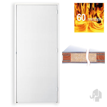 Austria DKC Brandwerend Sapeli 60 Min. 67x114mm – Binnendeur Wit - Solza.nl