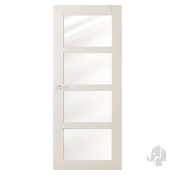 Austria Sense Bright H804 Blank Glas – Binnendeur Wit - Solza.nl