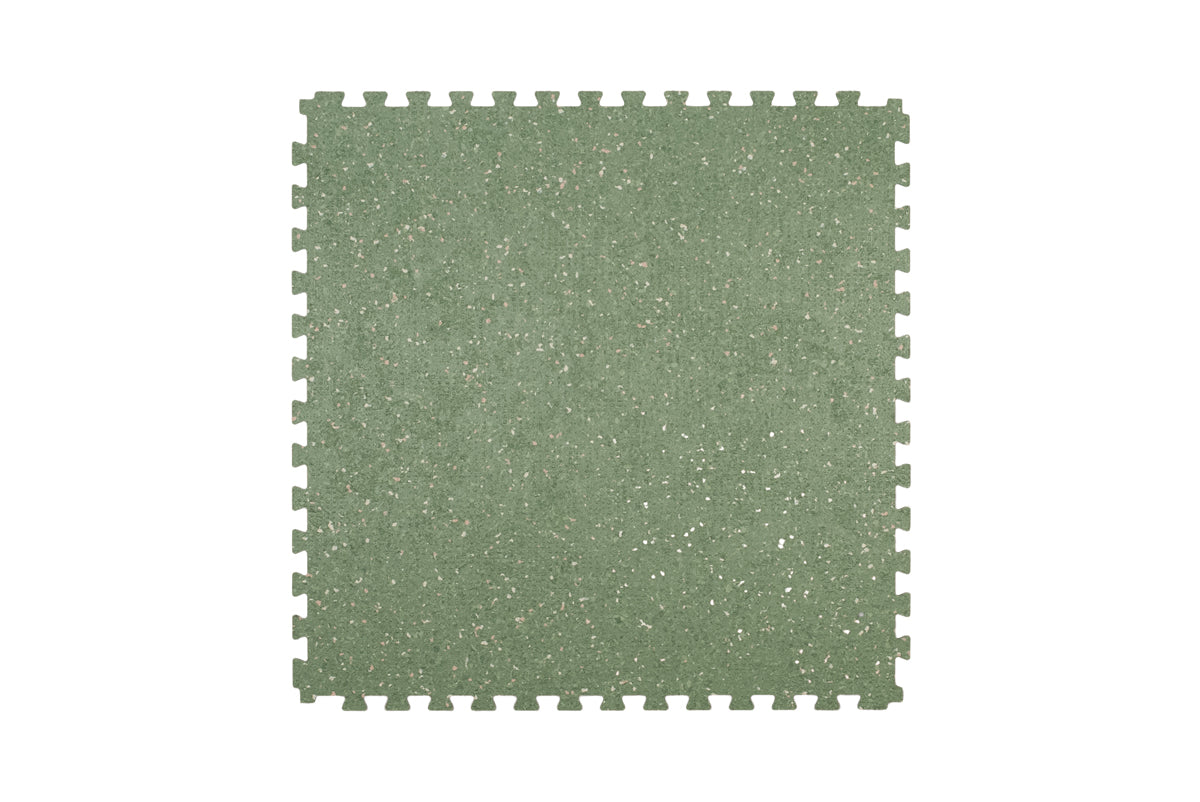 Floer STERC Mos Groen industriële click PVC tegel FLR-7207, bovenaanzicht tegel