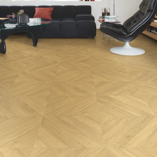 Quick-Step Impressive patterns IPA4161 Chevron chêne naturel - Parquet de château Hungarian Point