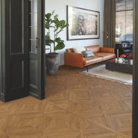 Quick-Step Impressive patterns IPA4162 - Chevron chêne brun - Parquet de château en point de Hongrie