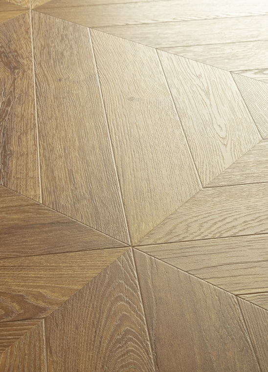 Quick-Step Impressive patterns IPA4162 - Chevron chêne brun - Parquet de château en point de Hongrie