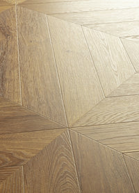 Quick-Step Impressive patterns IPA4162 - Chevron chêne brun - Parquet de château en point de Hongrie