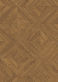 Quick-Step Impressive patterns IPA4162 - Chevron chêne brun - Parquet de château en point de Hongrie