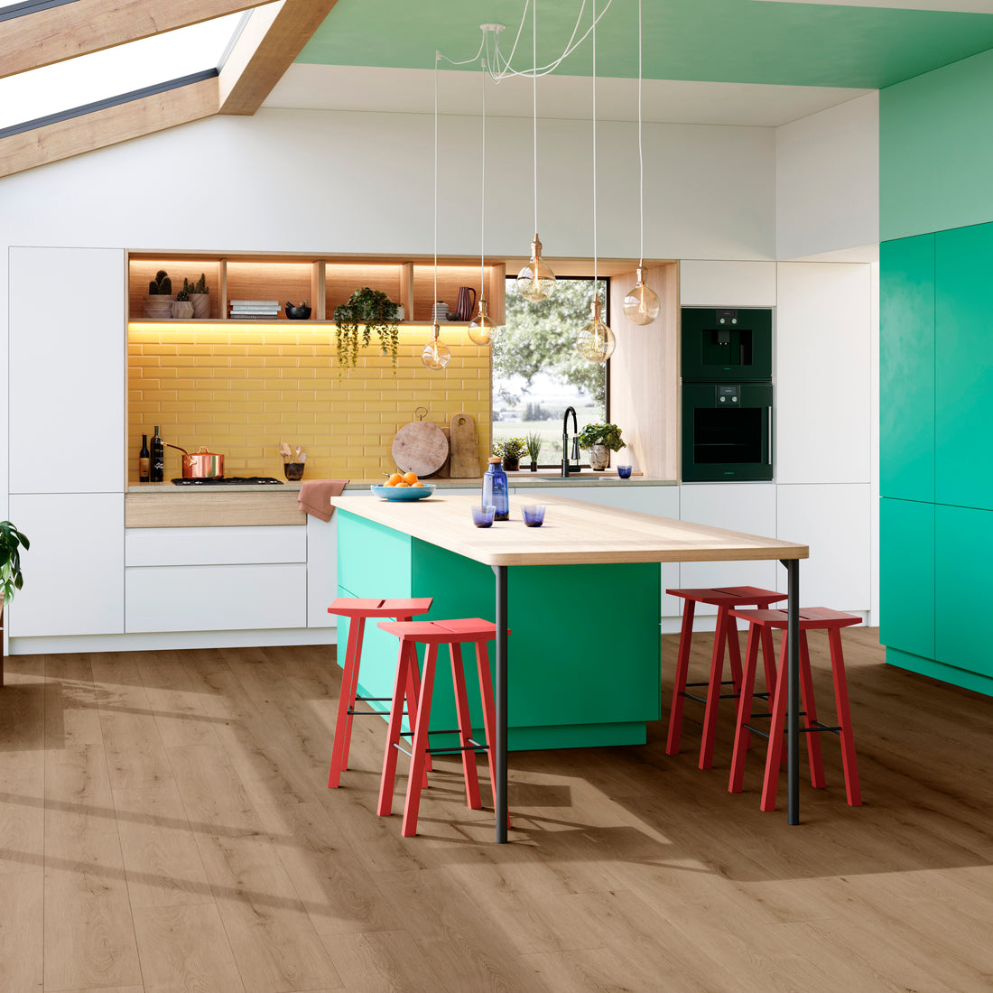 ParquetVinyl Mantaro Hay - Rechte stroken Click PVC - 232 x 1532 mm - MAN-5614-IB