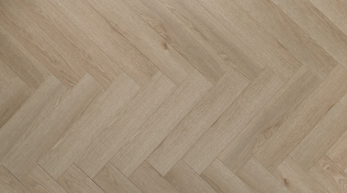 ParquetVinyl Sava Almond - Visgraat Click PVC - 123 x 615 mm - SAV-HB-2254-IB