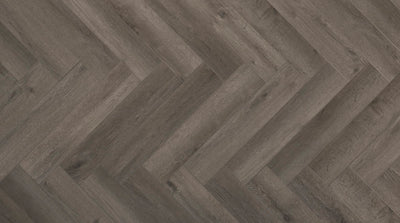 ParquetVinyl Yukon Smoked Grey - Visgraat Click PVC - 123 x 615 mm - YUK-HB-2630-IB