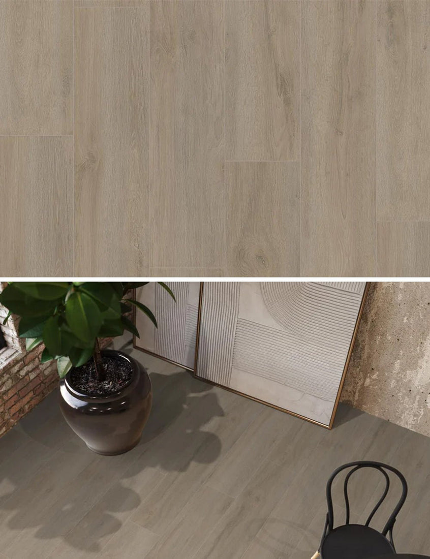 Ambiant Prestige Oak Grijsbruin Eiken Laminaat - Solza.nl