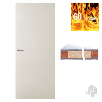 Austria Boarddeuren Brandwerend 60 Min. NEN6069 – Binnendeur Wit - Solza.nl