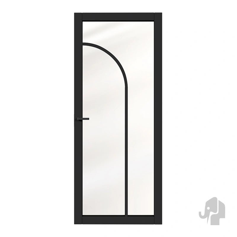 Austria Japandi Kyoto Blank Glas – Binnendeur Zwart Gegrond - Solza.nl