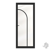 Austria Japandi Kyoto Blank Glas – Binnendeur Zwart Gegrond - Solza.nl