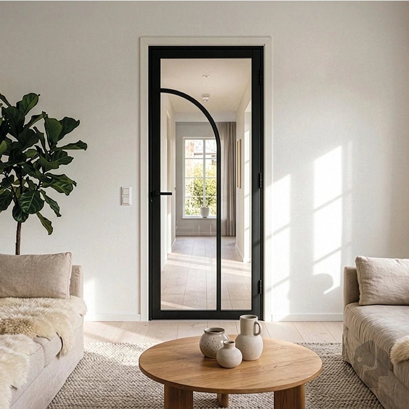 Austria Japandi Kyoto Blank Glas – Binnendeur Zwart Gegrond - Solza.nl