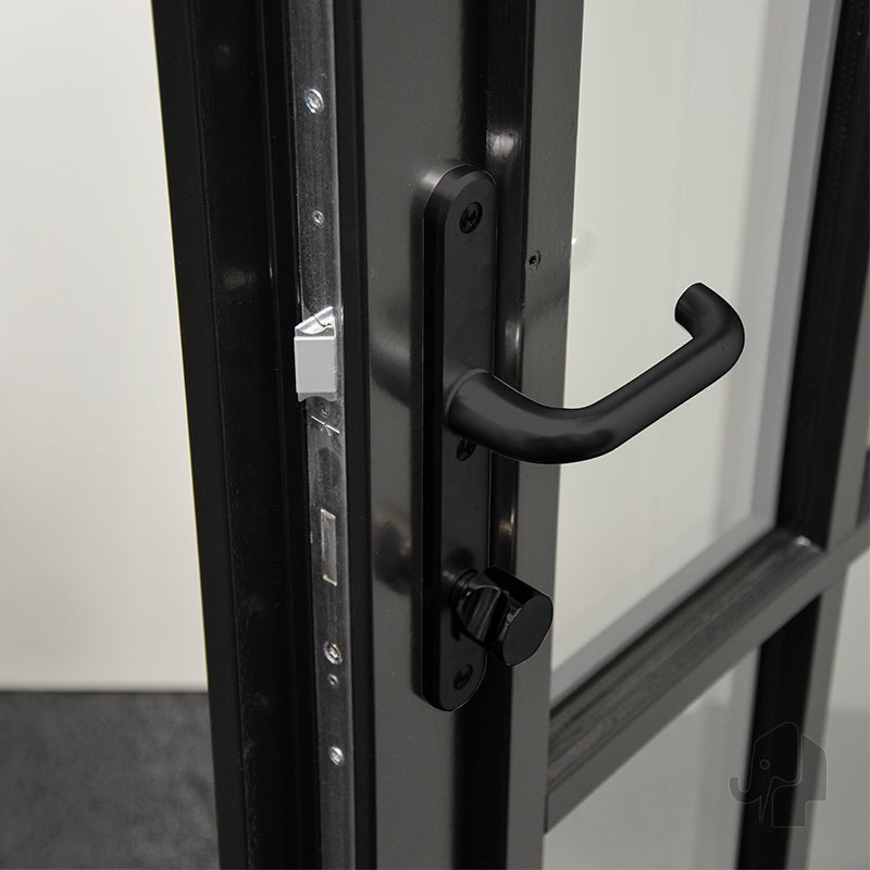 Austria Maatwerk Productie Balkondeur Nero Exteriore Brescia Incl. Gemonteerd HR++ Isolatieglas – Binnendeur - Solza.nl