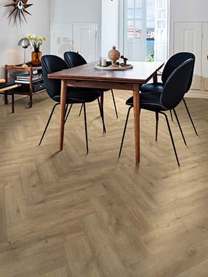 Beautifloor Zeeland Bruinisse Visgraat Plak PVC 400108239 - Solza.nl