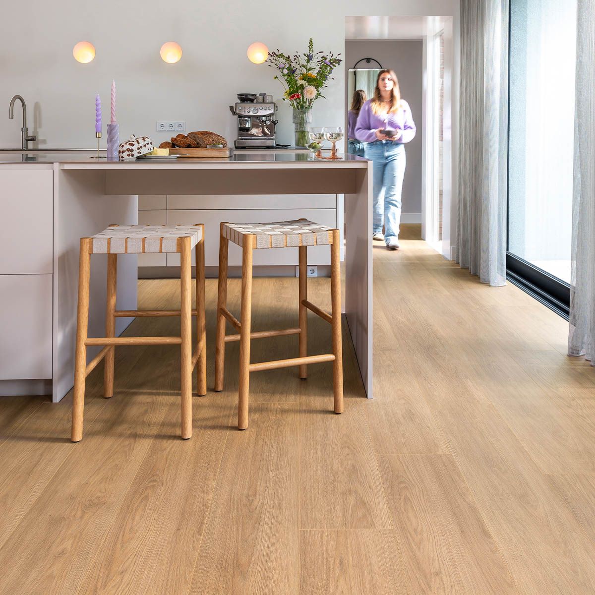 Douwes Dekker Extra Lange Plank Olijf Laminaat - Puur - 03490 - Solza.nl
