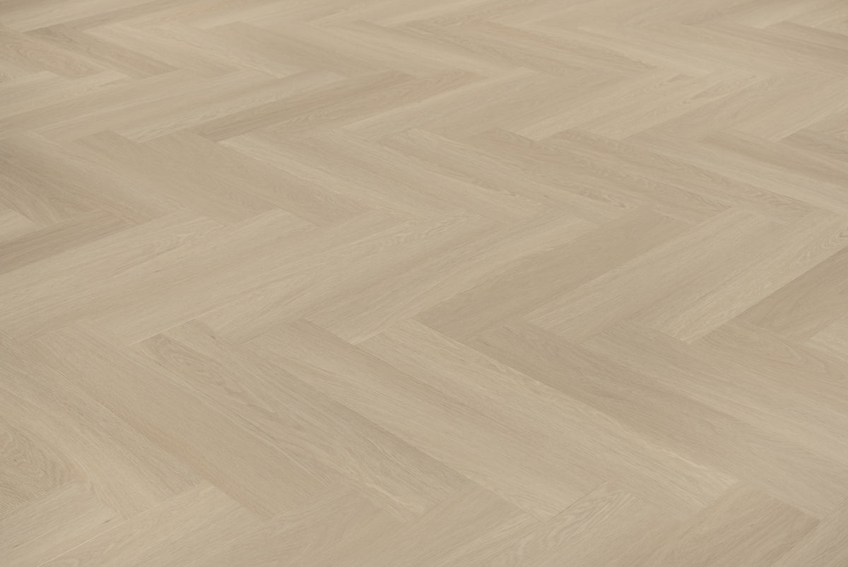 Floer Beige Eiken Visgraat Click PVC FLR - 3931 - Solza.nl